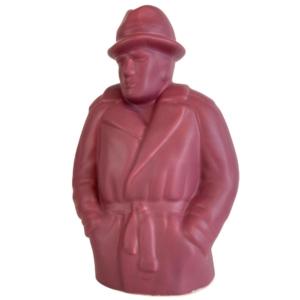 Jaren '80 beeld man in trenchcoat
