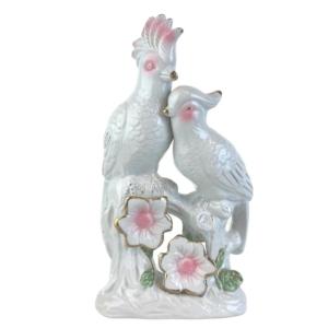 Porseleinen kaketoe beeld vintage