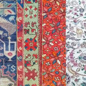 vrouwenhand vintage kelim warenhuis strant