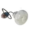 Vintage hanglamp gewolkte glazen kap