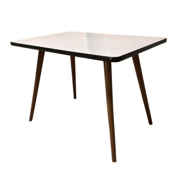 bijzettafel teak formica sixties warenhuis strant