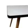 bijzettafel teak formica sixties warenhuis strant