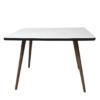 bijzettafel teak formica sixties warenhuis strant