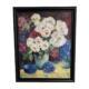 Schilderij grote bloemen olieverf
