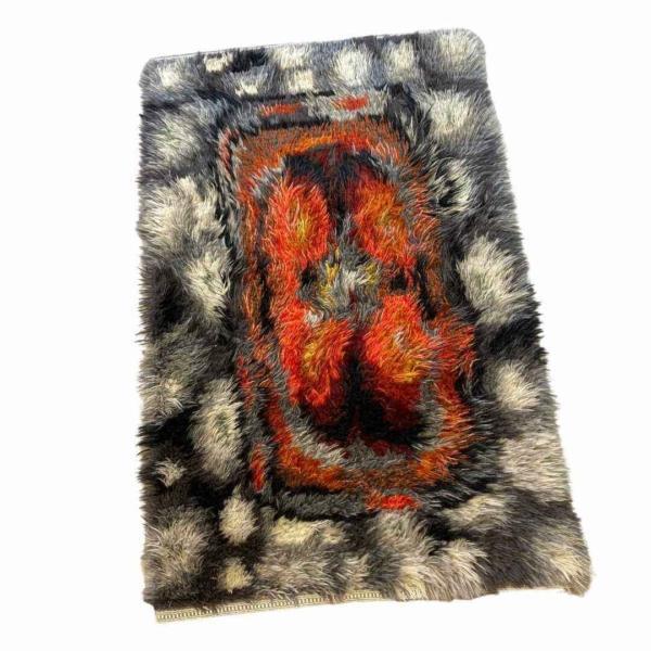 Vintage vloerkleed ryamatta Zweden jaren '70