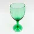 vintage likeurglas groen glas geslepen