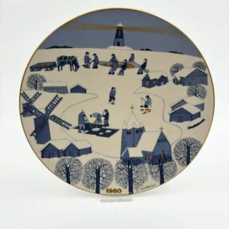 Arabia kerstbord/wandbord 1980 Raija Uosikkinen