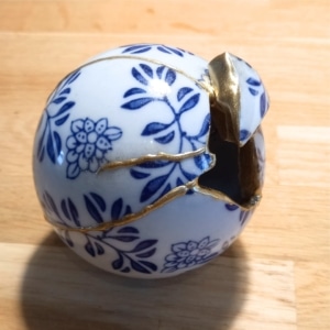 workshop kintsugi goudlijm delfts blauw