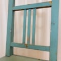 Brocante houten stoel blauw