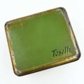 brocante blik toselli groen