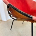 vintage balloon fauteuil lusch en co rood