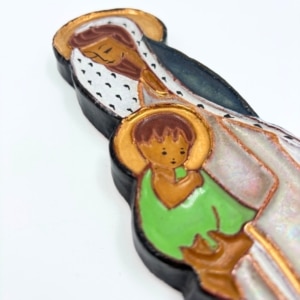 wandtegel perignem amphora Maria met kind