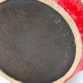 Übelacker West-Germany vaas roodgrijs 1319-40 merk onderkant